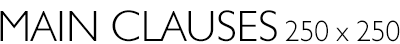 Main Clauses